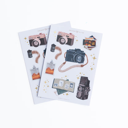 Archer and Olive Vintage Camera Sticker Set ST353