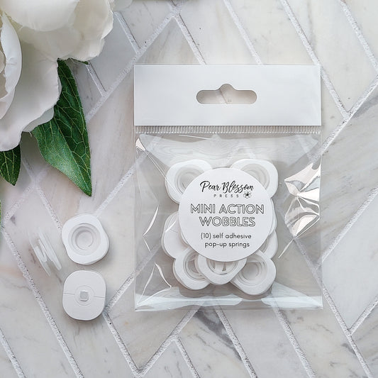 Pear Blossom Press Mini Action Wobbles 10 Self Adhesive