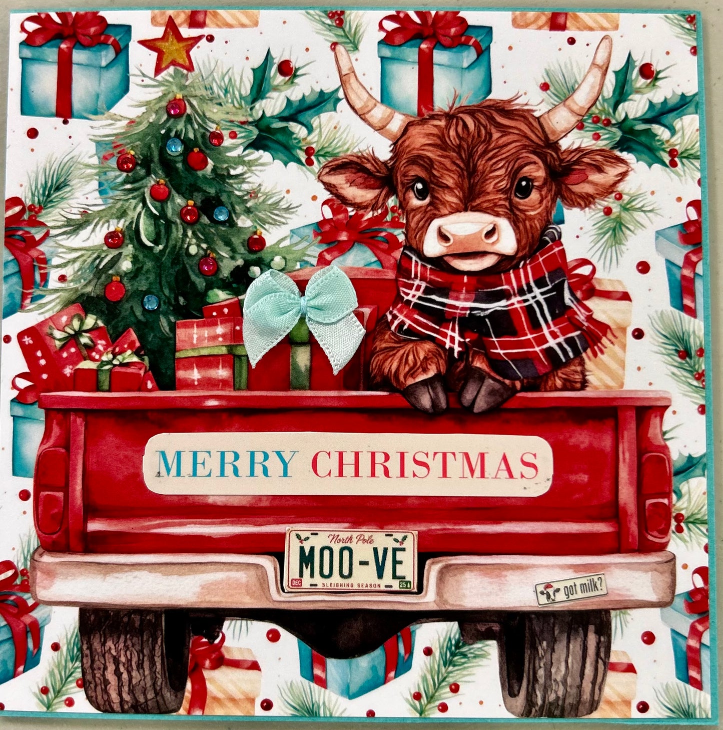 A Highland Cow Christmas 4 Card Pack - Home is where the Herd is