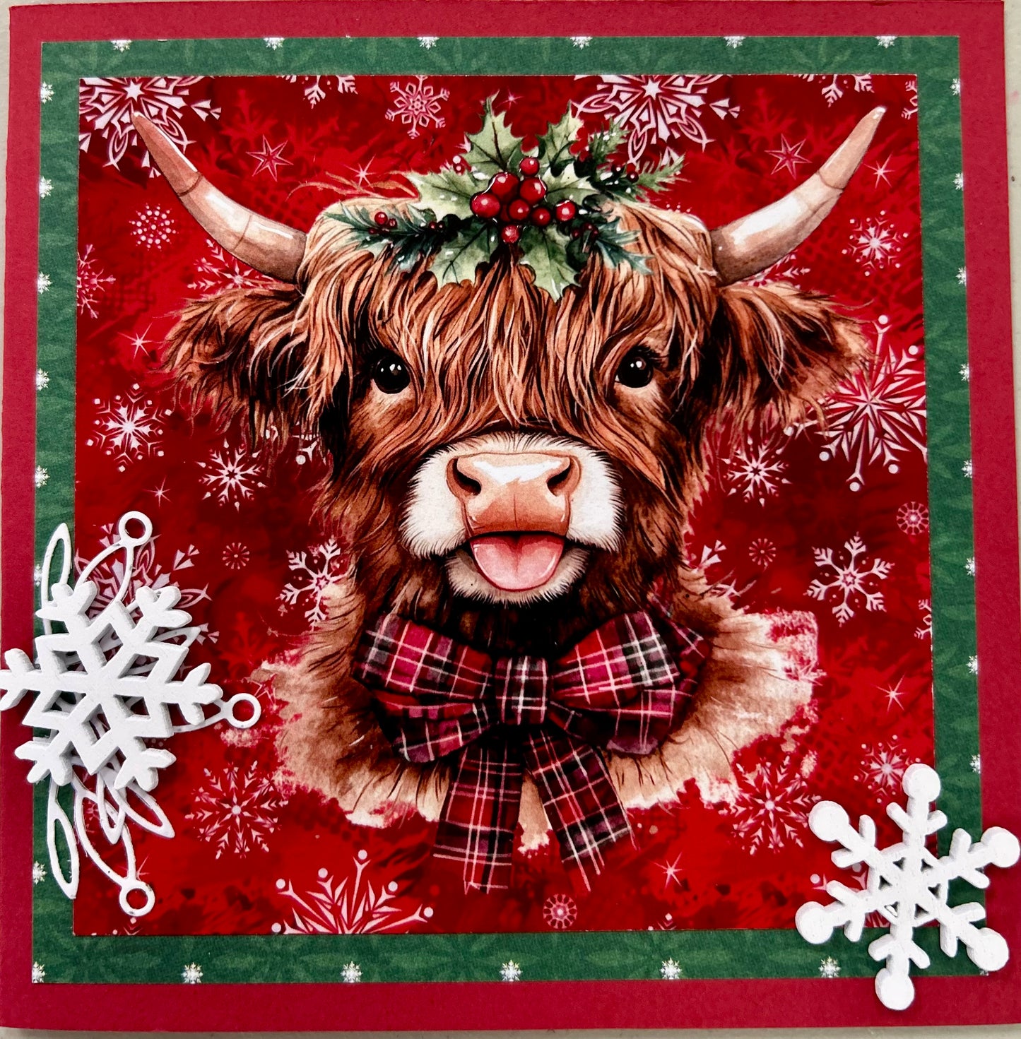 A Highland Cow Christmas 4 Card Pack - Home is where the Herd is