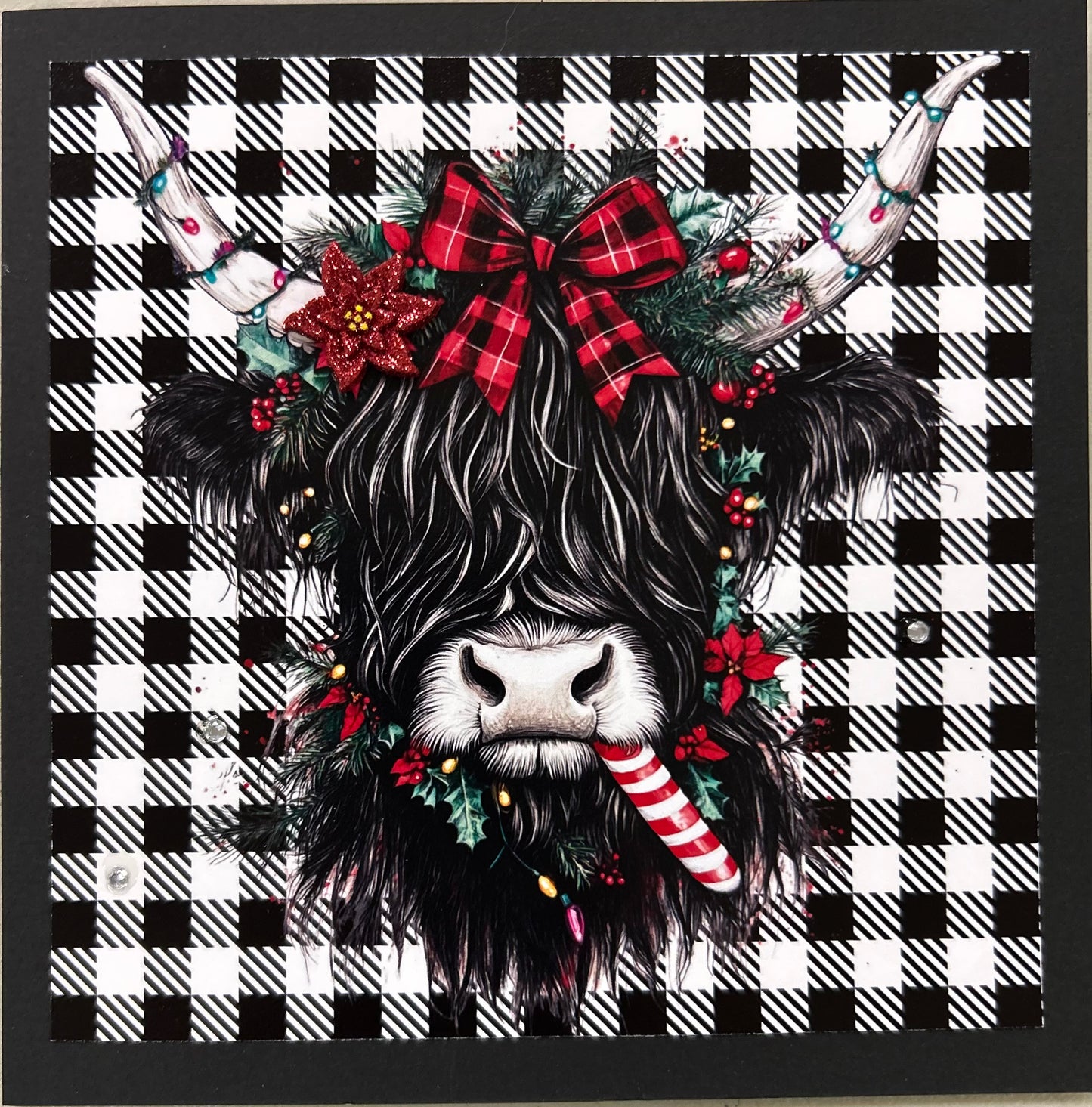 A Highland Cow Christmas 4 Card Pack - Home is where the Herd is
