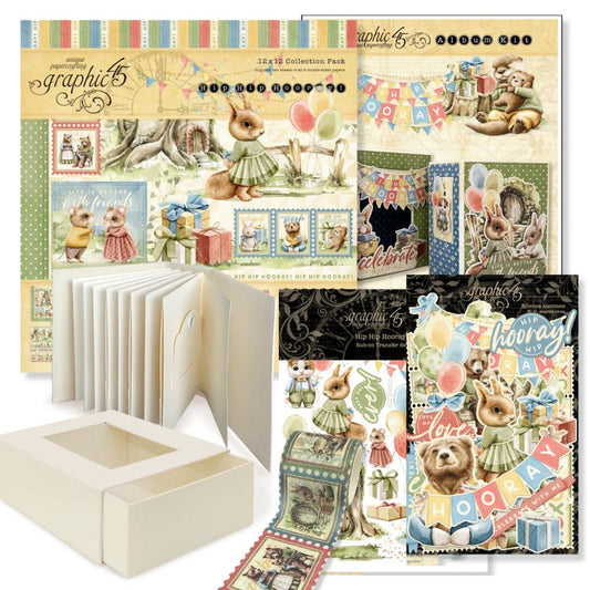 Graphic 45 Graphic 45 Album Kit Hip Hip Horray