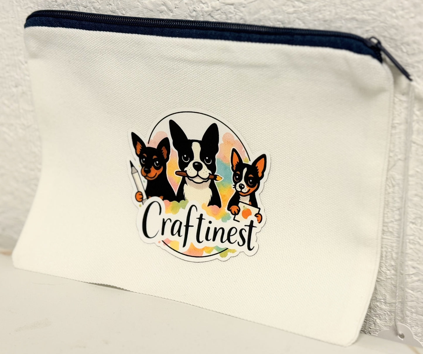 Craftinest Pencil or Craft Tool Zip Pouch Bag 6" x 8"