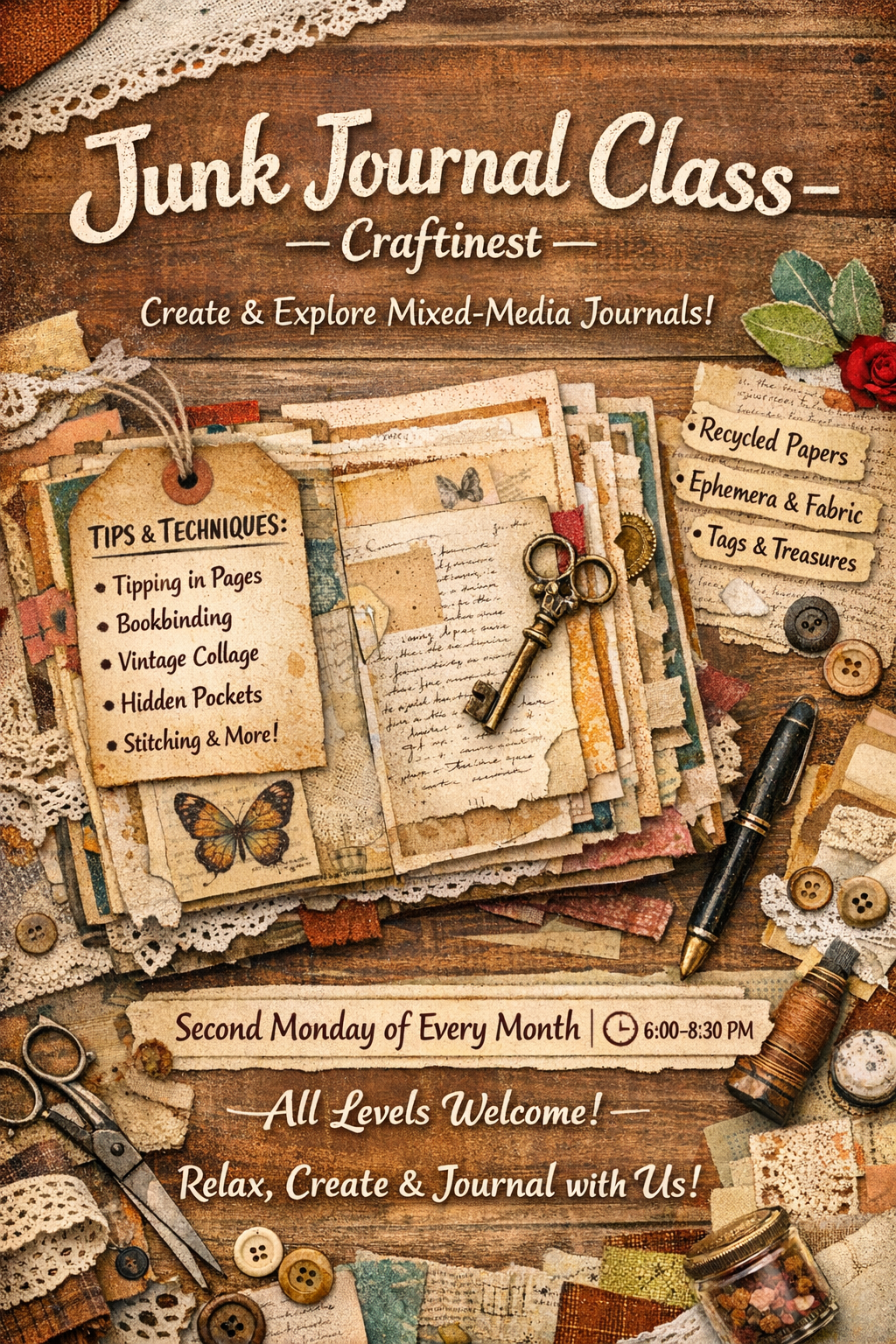 Junk Journal Monthly Workshop