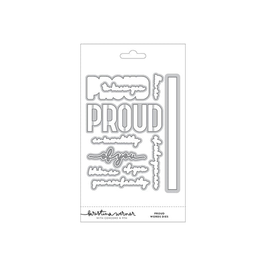 Kristina Werner with Concord & 9th - Proud Words Dies KW1137