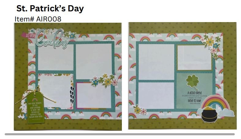 Simple Stories - AIR Exclusive Double-Page Layout Kit, St. Patrick's Day 12"x12"