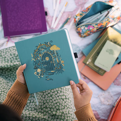Archer & Olive - Fairy House Notebook - 8x8 Dot Grid - 160 Pages