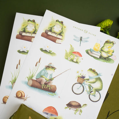 Archer & Olive - Stickers: Literary Frog