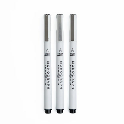 Archer & Olive - Monograph Pens | Sets of 3 Size 003