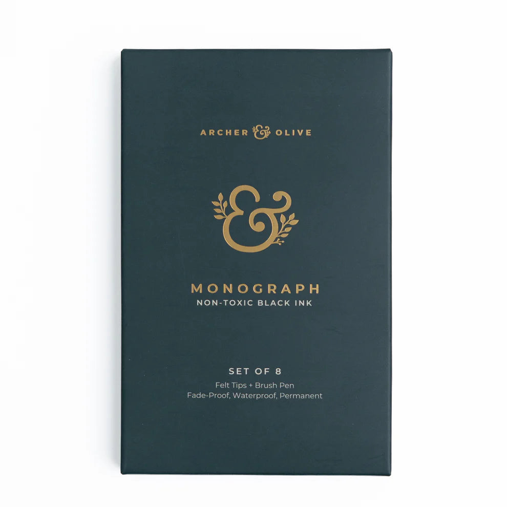 Archer & Olive - Monograph Pen Set of 8