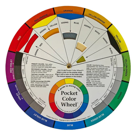 Artist Coloring Wheel Mixing Guide Large