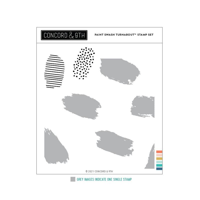 Concord & 9th - Paint Swish Turnabout Stamp Set 11090