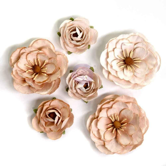 Prima Marketing Bewitched Blush Pinky Peach Flowers Flower Embellishments 680565