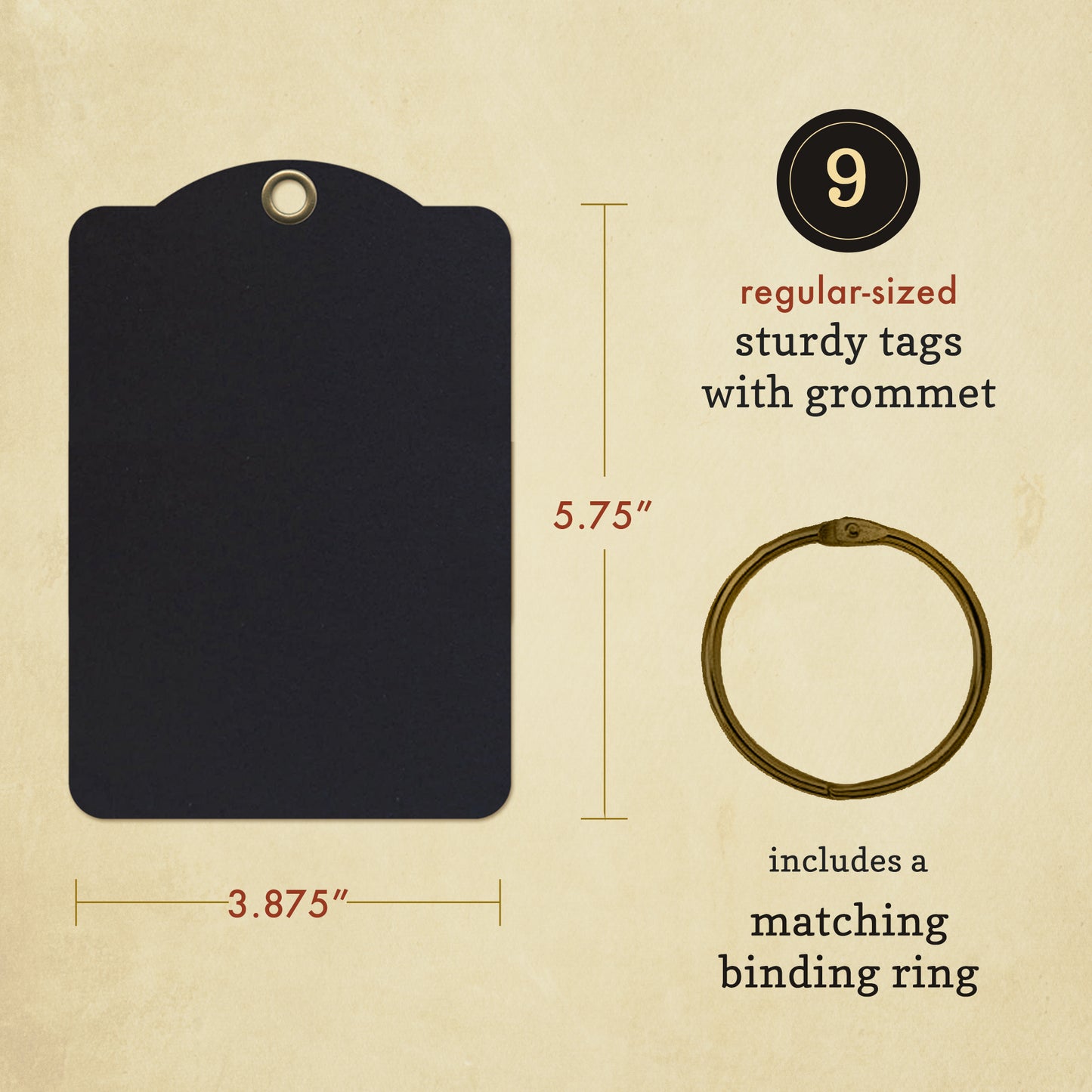 Graphic 45 Staples Regular Tag Albums Black