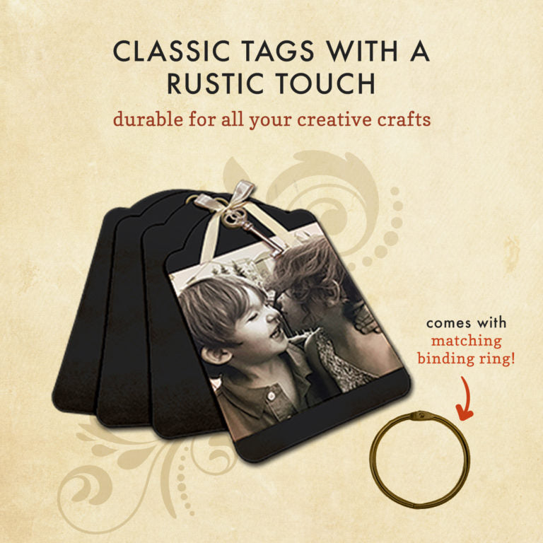 Graphic 45 Staples Regular Tag Albums Black