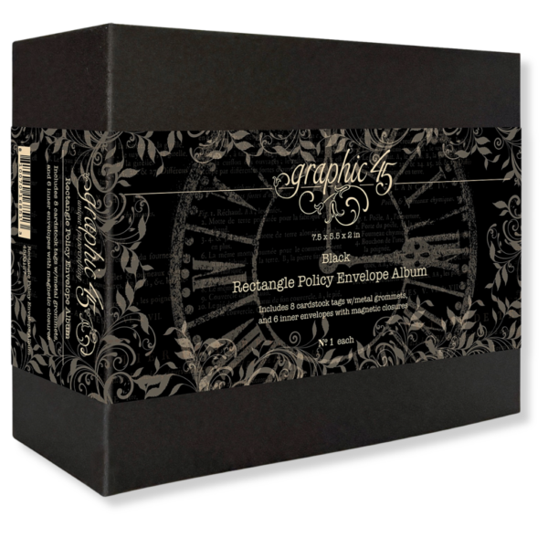 Rectangle Policy Envelope Album — Black