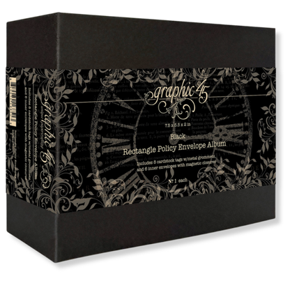 Rectangle Policy Envelope Album — Black