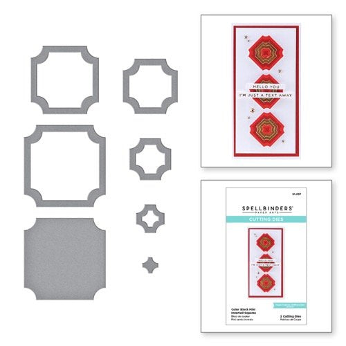 Spellbinders Color Block Mini Inverted Squares Die Cuts S1037