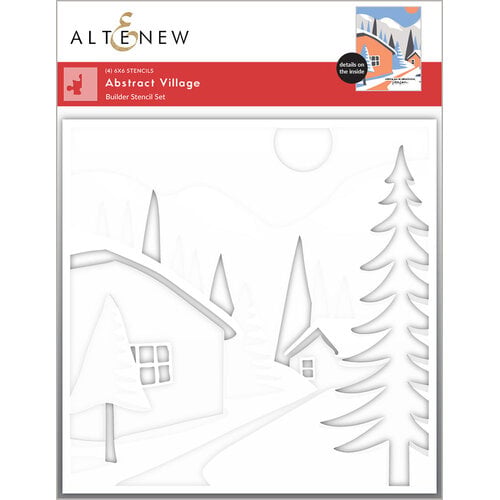 Altenew Abstract Village Layering Stencils ALT10908