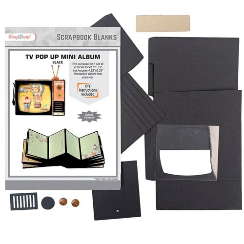 Craftreat TV Pop Up Mini Album Kit Scrapbook Blank