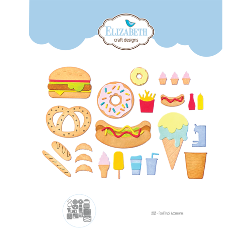 Elizabeth Craft Designs Food Truck Accessories - 2013 Die Cuts