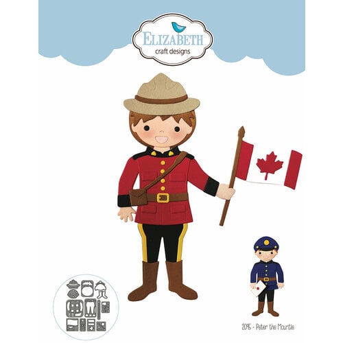 Elizabeth Craft Designs Peter the Mountie - 2095 Die Cuts