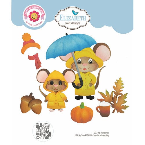 Elizabeth Craft Designs Fall Accessories - 2206 Die Cuts (2203 big mouse die  and 2204 little mouse die sold separately)