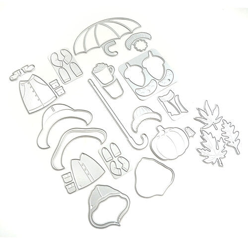 Elizabeth Craft Designs Fall Accessories - 2206 Die Cuts (2203 big mouse die  and 2204 little mouse die sold separately)
