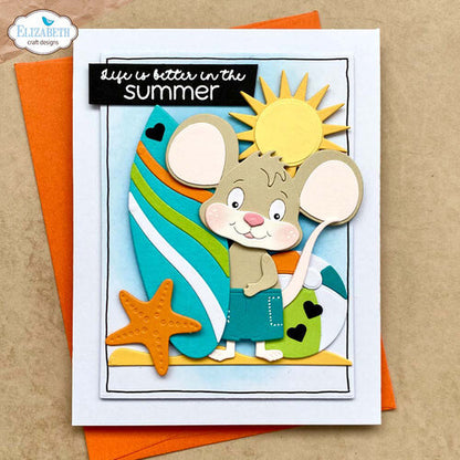 Elizabeth Craft Designs Beach Scenery - 2258 Die Cuts (2204 little mouse sold separately)