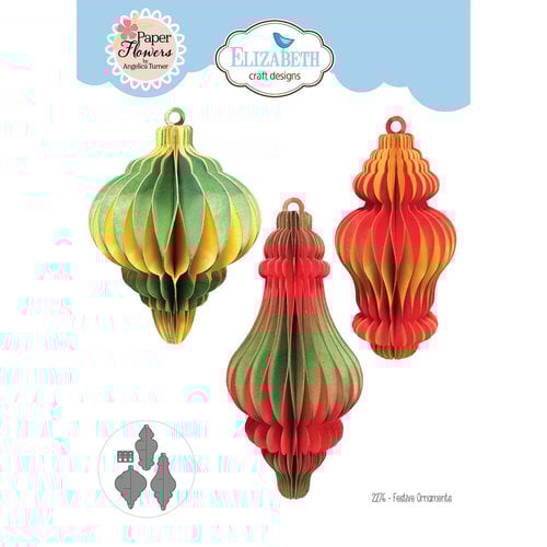 Elizabeth Craft Designs - Festive Holly Collection - Dies - Festive Ornaments