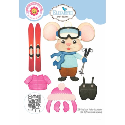 Elizabeth Craft Designs Big Mouse Winter Accessories - 2285 Die Cuts (2203 big mouse die sold separately)