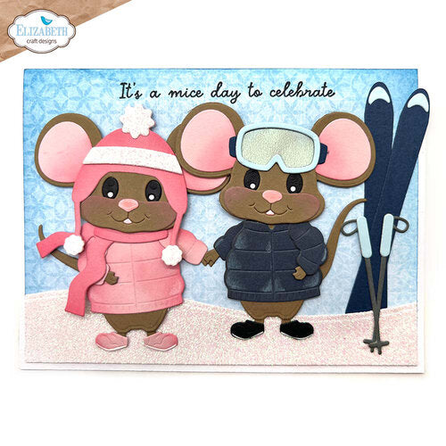 Elizabeth Craft Designs Big Mouse Winter Accessories - 2285 Die Cuts (2203 big mouse die sold separately)