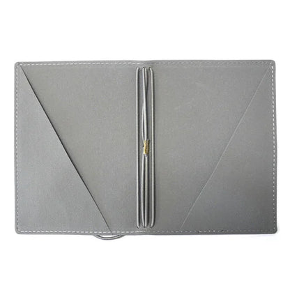 Elizabeth Craft Designs - Hinged to the Past Collection - Art Journal - Stonewashed Grey Passport