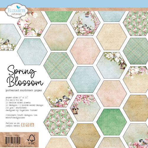 Elizabeth Craft Designs - Spring Blossom Collection - 12 x 12 Paper Pad