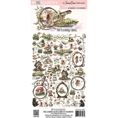 49 And Market Looking Glass Laser Cut Elements 4 Sheets 113 Pieces