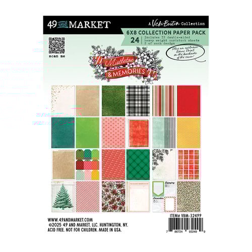 49 & Market Mistletoes & Memories 6x8 Collection Paper Pack