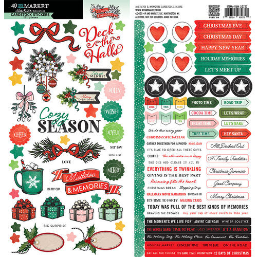 49 & Market Mistletoes & Memories Cardstock Stickers