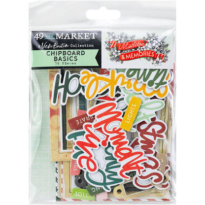 49 & Market Mistletoes & Memories Chipboard Basics
