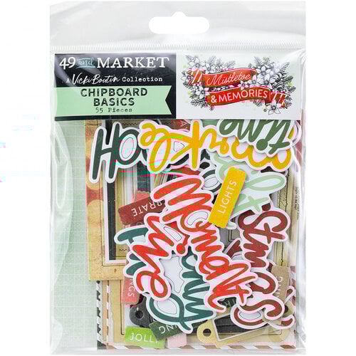 49 & Market Mistletoes & Memories Chipboard Basics