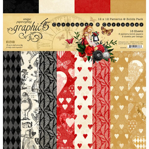 Curiouser & Curiouser 12×12 Patterns & Solids Pack 