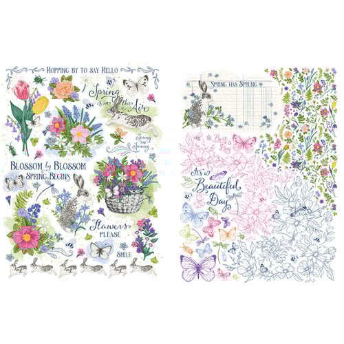 Graphic 45 Spring Is In The Air Rub-On Transfer Set