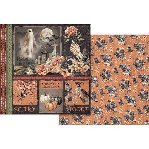 Graphic 45 Ghostly Greetings Ghostly Greetings Sheet