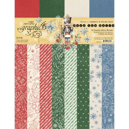 Graphic 45 Deck The Halls 8.5X11 Patterson & Solids