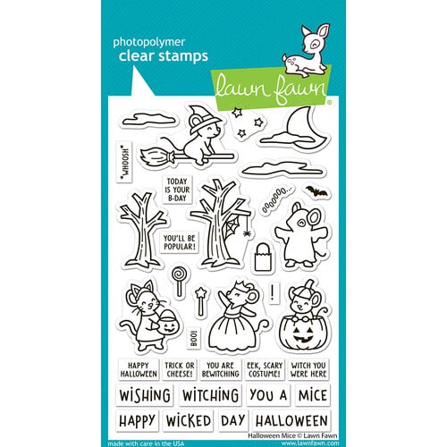 Lawn Fawn Halloween Mice Stamps