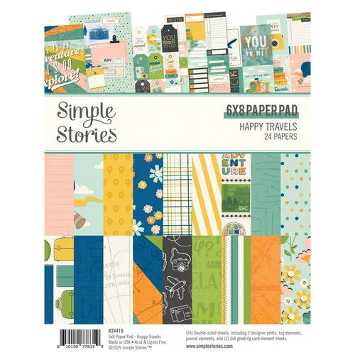 Simple Stories - Happy Travels Collection - 6 x 8 Paper Pad