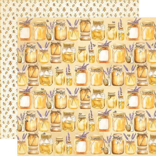 Simple Stories - Simple Vintage Lavender Fields Collection - 12 x 12 Double Sided Paper - Just Bee You