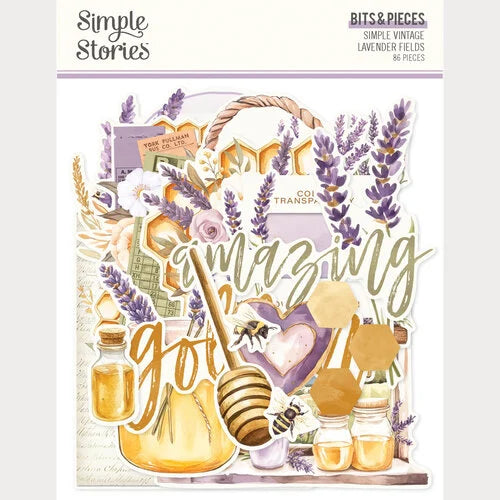 Simple Stories - Simple Vintage Lavender Fields Collection - Ephemera - Bits And Pieces