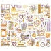 Simple Stories - Simple Vintage Lavender Fields Collection - Ephemera - Bits And Pieces