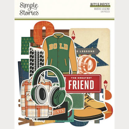 Simple Stories - Rustic Legend Collection - Ephemera - Bits And Pieces