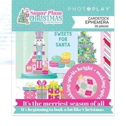 Photoplay Paper Sugar Plum Christmas Cardstock Ephemera